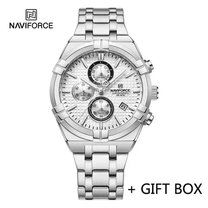 8042 Luxury Steel Watch